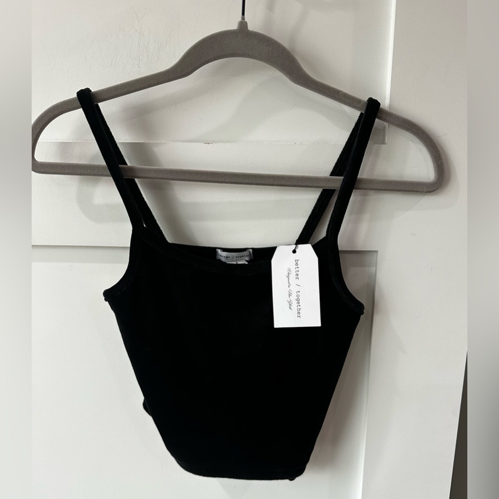 Better Together Y2k Velvet Crop Top Small NWT